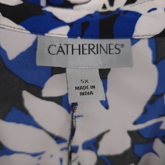 Catherines button up tunic top Plus Size 5X - Picture 8 of 15